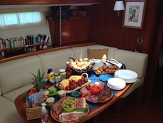 Catering on yachts Miami