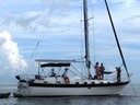 Sailing picnic in Florida Keys